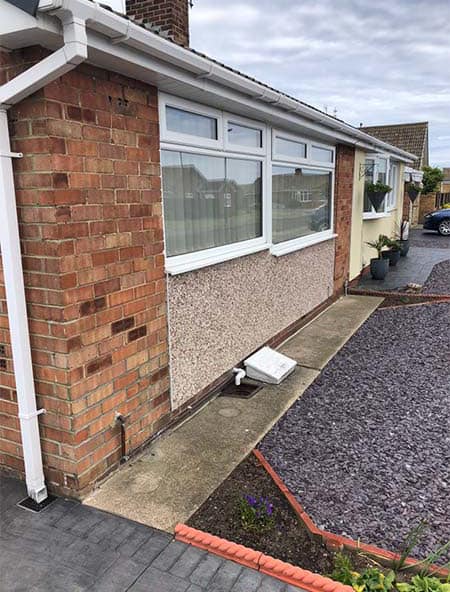 Wall Rendering & Cladding project completed by Coastal Property Solutions in East Cleveland