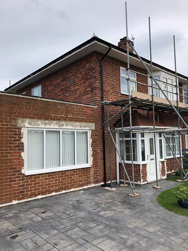 Wall Rendering & Cladding project completed by Coastal Property Solutions in East Cleveland