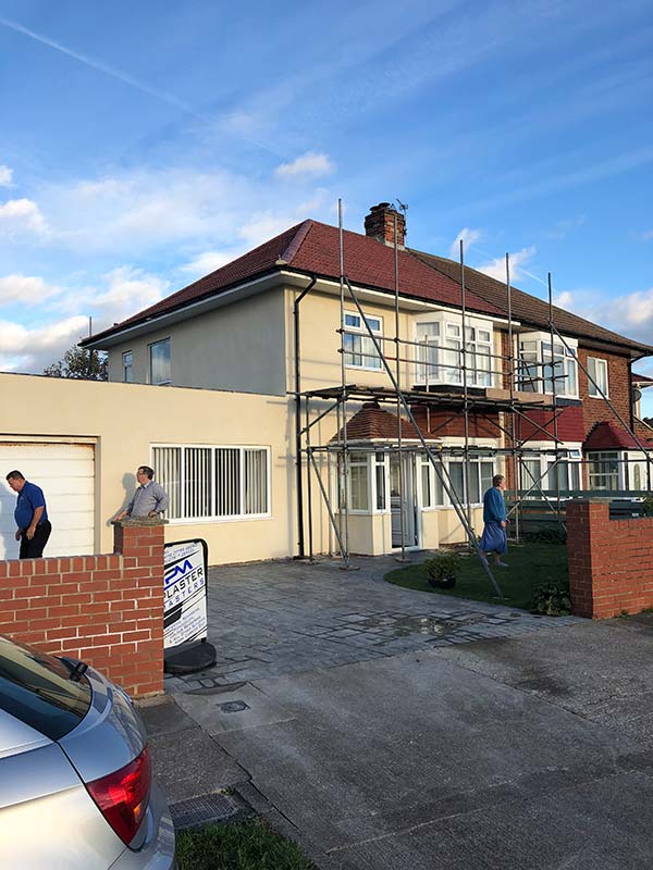 Wall Rendering & Cladding project completed by Coastal Property Solutions in East Cleveland